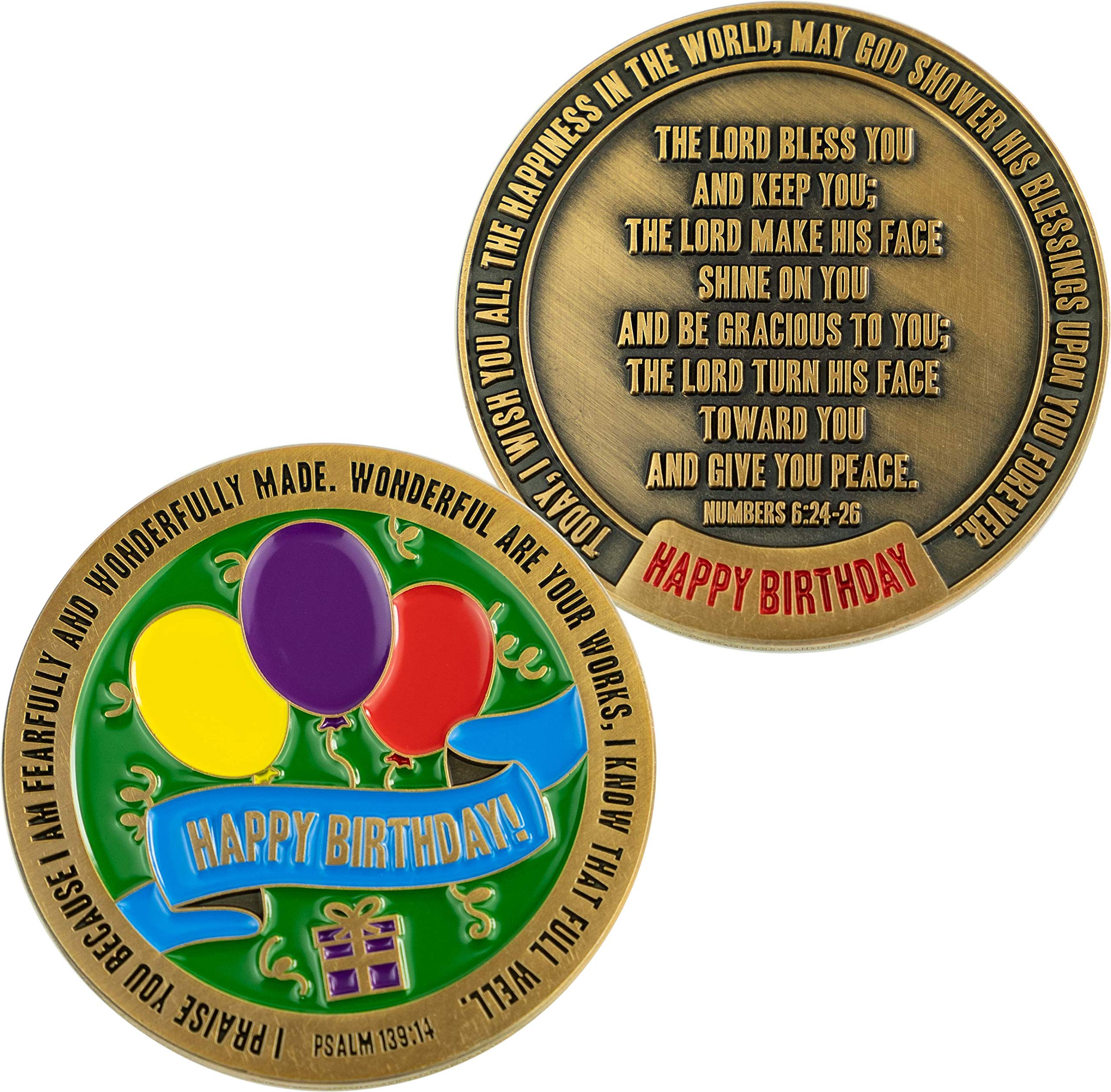 Bulk Pack of 10 Religious Birthday Gifts - Fearfully & Wonderfully Made Christian Prayer Tokens with Bible Verses for Friends, Siblings, Grandkids (Boys & Girls) - Perfect for Baptisms, Confirmations & Faith-Based Celebrations