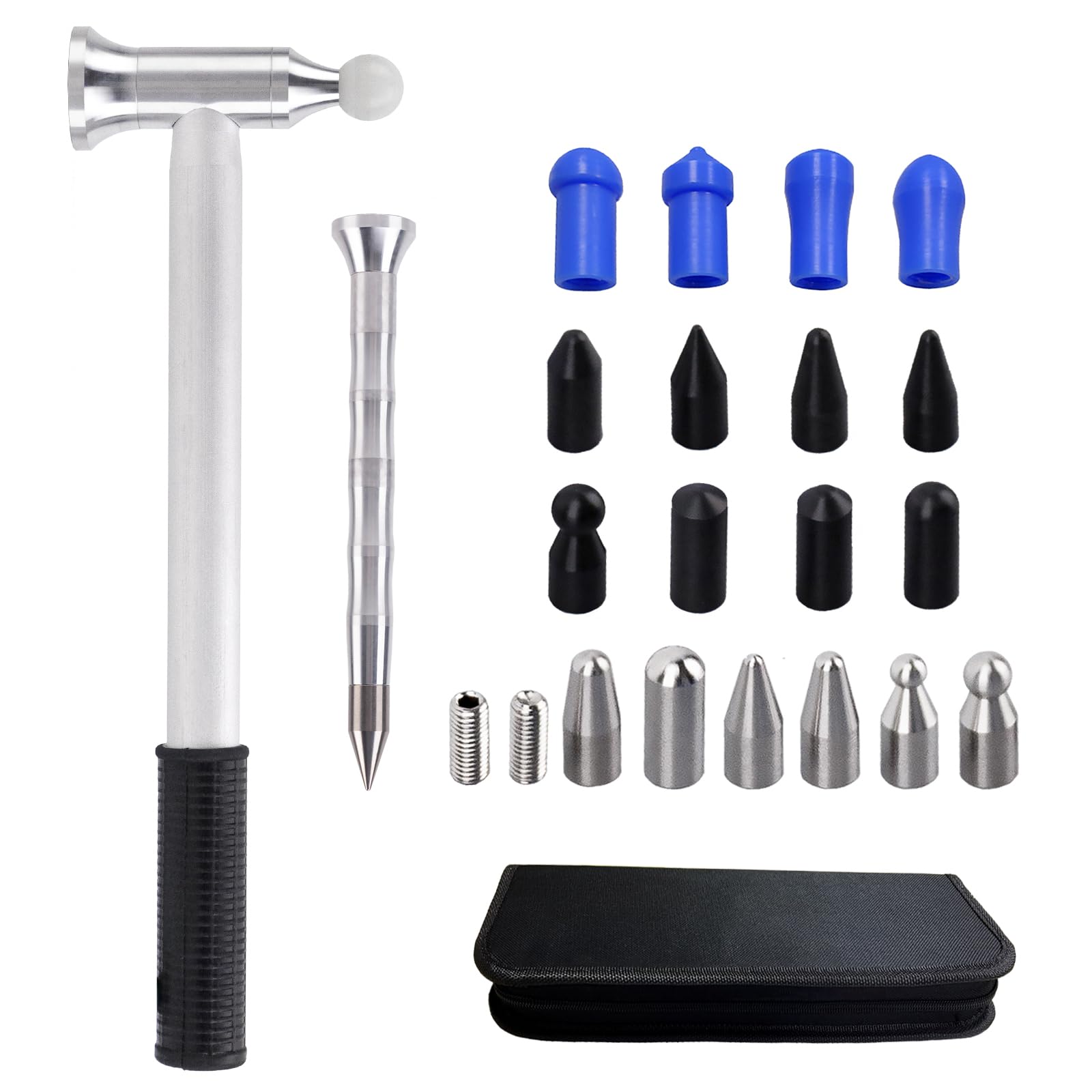 Auto Body Repair Tools Kit - 20 PCS Hammer Set for Car Dent Removal | Professional Automotive Bodywork
