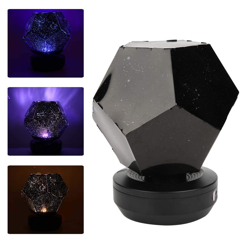 Starry Night Light Projector - USB Rechargeable Galaxy Projection Lamp with 3 Color Modes for Nursery, Bedroom, Kids & Adults | Perfect for Relaxation, Sleep Aid, Birthday Parties & Home Decor