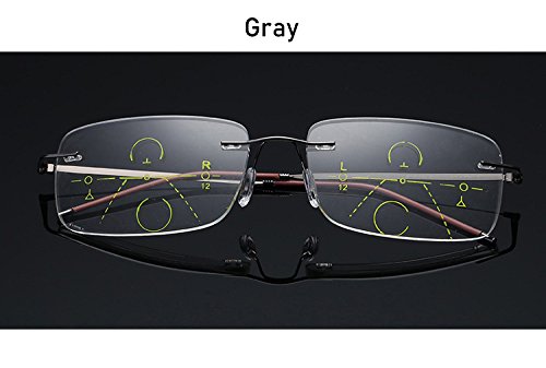 13.9g Ultralight Blue Light Blocking Reading Glasses for Computer & Reading - Anti-Eye Strain, Multifocus Lens for Men & Women - Perfect for Office Work, Gaming & Screen Time