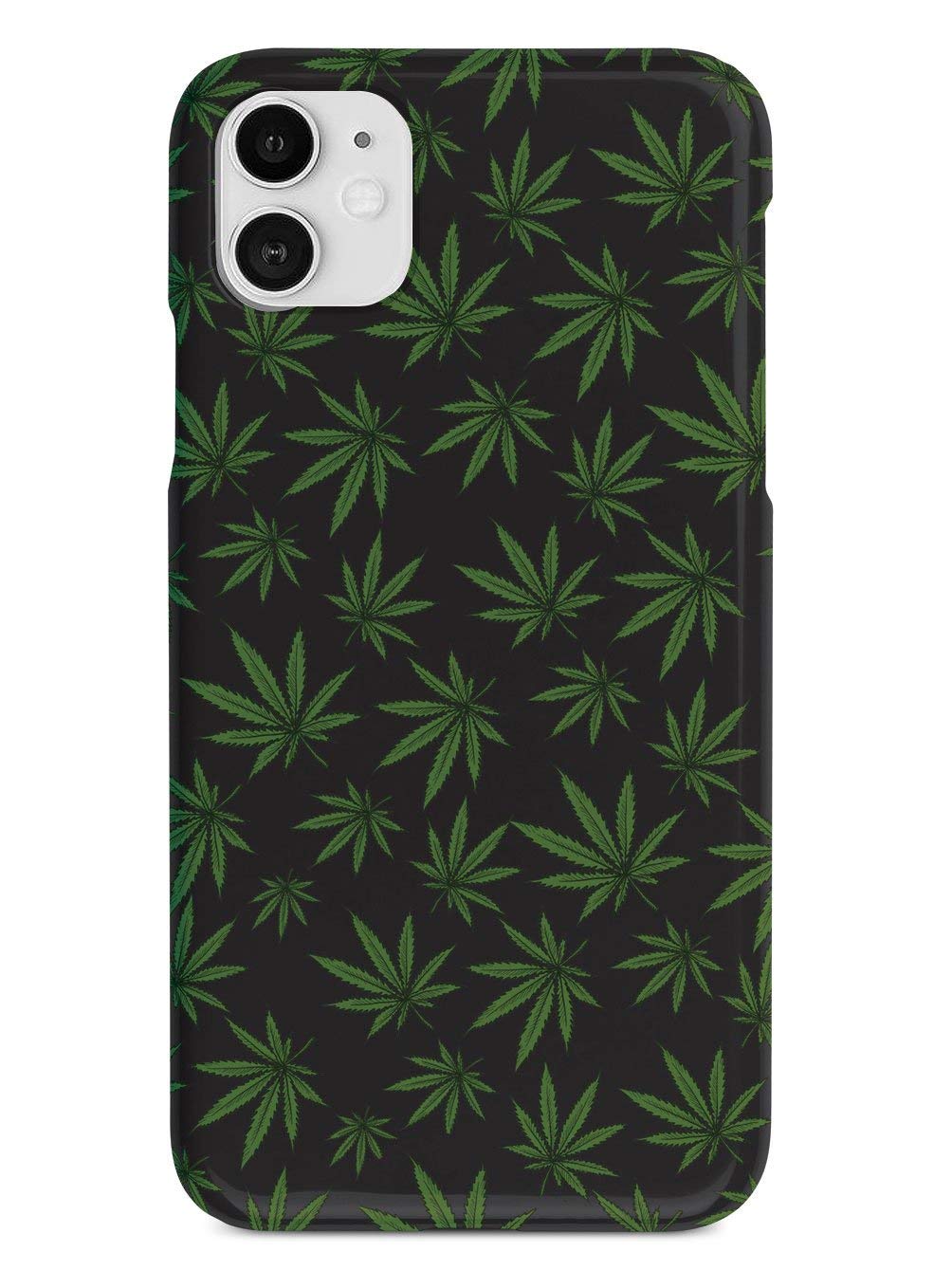 Inspired Cases - 3D Textured Protective Phone Case for Apple iPhone 12 Mini - Marijuana Leaf Design - Black | Durable & Stylish Cover for Everyday Use, Perfect for Outdoors & Travel
