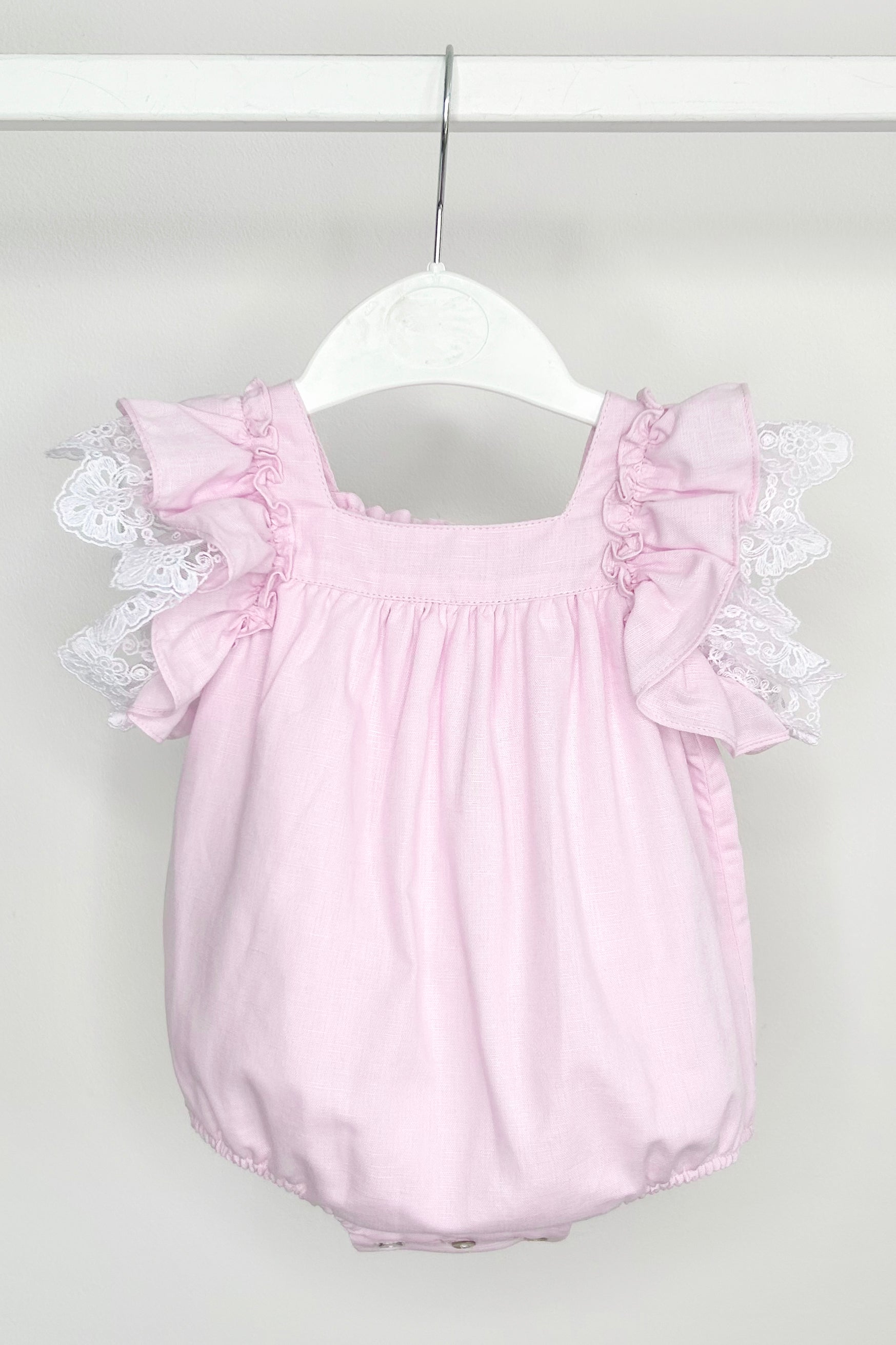 Cute Bunny Lilac Lace Bow Romper for Baby Girls | Soft & Comfortable Outfit | Perfect for Easter, Photoshoots & Special Occasions