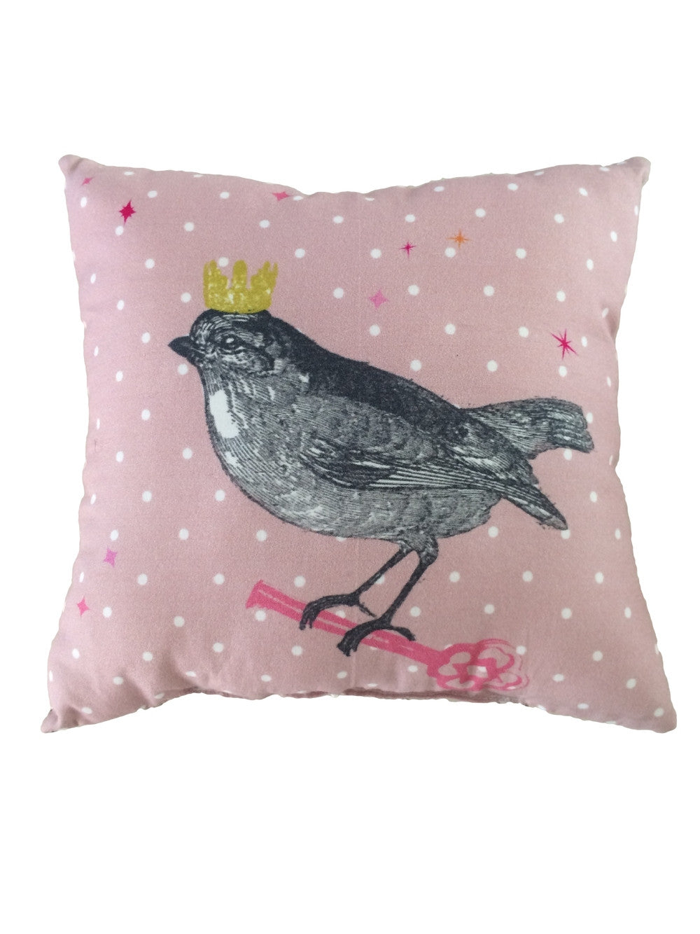 Barnabe Bird Musical Cushion - Soft Pink Plush Pillow with Gentle Melodies | Perfect for Kids' Rooms, Nursery Decor & Relaxation Gifts