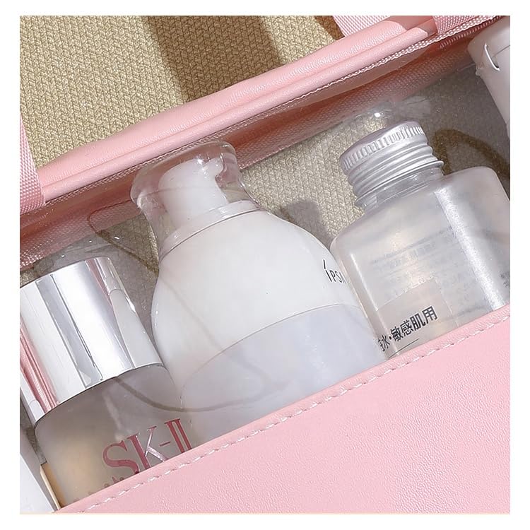 XAVRY Transparent Travel Toiletry Bag for Women & Men - Portable Makeup Organizer, Cosmetic Travel Bag, Small Size (1Pcs) - Perfect for Airplane Carry-On, Gym, Beach & Weekend Getaways
