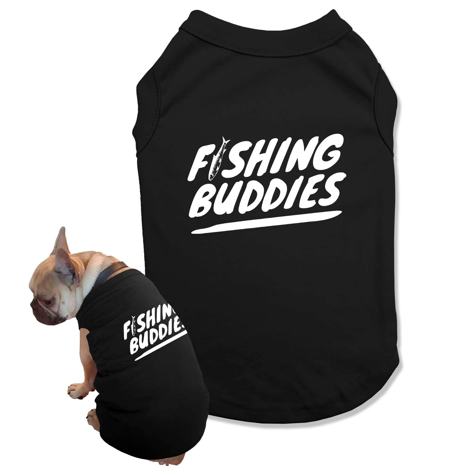 Matching Dog and Owner Shirts for Fishing - Cute Pet & Human Matching Outfits for Fishing Trips, Outdoor Adventures, and Family Photos