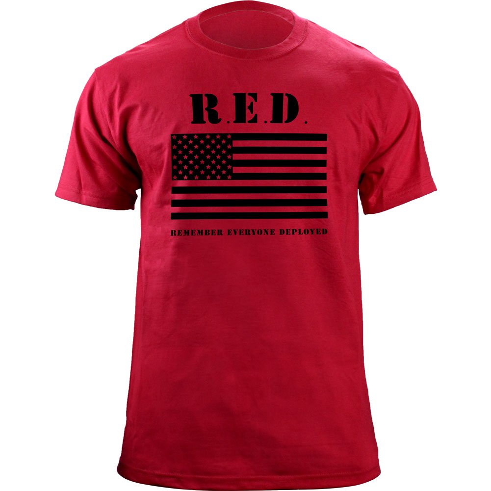 Original RED Friday Flag Patriotic T-Shirt - Made in USA | Support Our Troops Military Apparel | Perfect for Veterans Day, Memorial Day & Patriotic Events