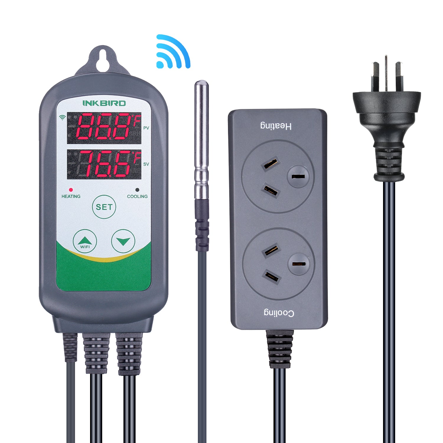 ITC-308 WiFi Temperature Controller - Smart Thermostat for Home, Greenhouse & Aquarium - Remote Monitoring & Control via App