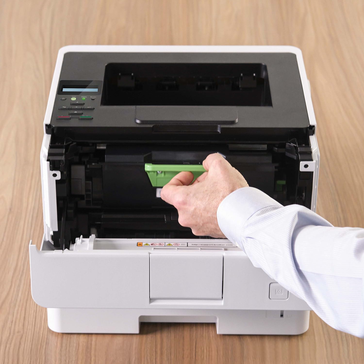 Brother HL-L6210DW Wireless Monochrome Laser Printer for Office | High-Speed Duplex Printing, Large 500-Sheet Paper Capacity | Ideal for Small Business & Home Office Document Printing