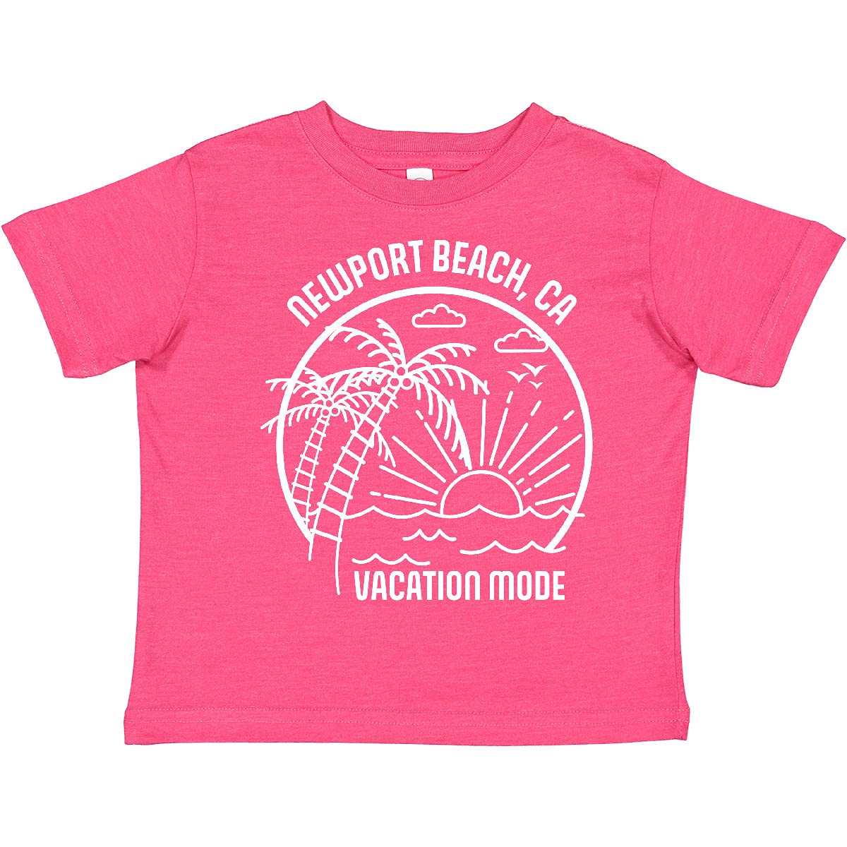 Inktastic Summer Vacation Mode Newport Beach California Toddler T-Shirt - Cute Kids Travel Shirt for Beach Trips & Family Vacations