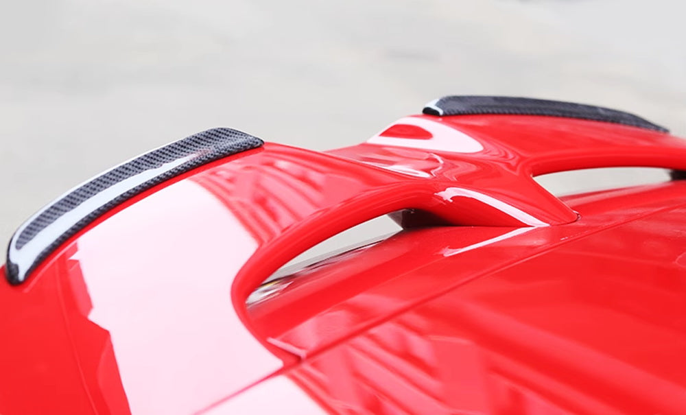 Carbon Fiber Roof Spoiler for MINI Cooper F55 F56 F54 JCW Style - Universal Fit, High Gloss Finish - Perfect for Car Customization & Racing Enthusiasts