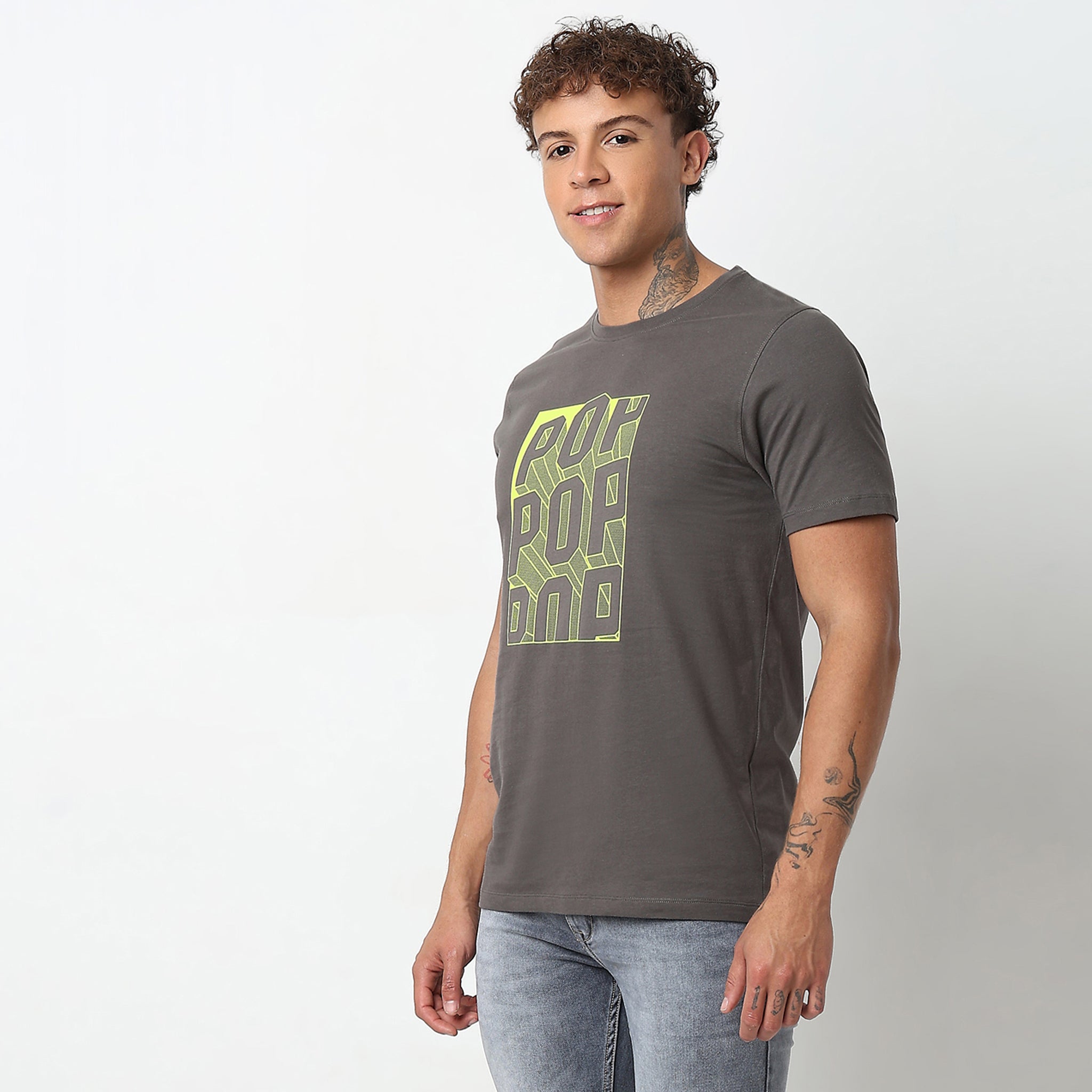 100% Cotton Regular Fit Graphic T-Shirt for Men & Women | Soft Comfortable Everyday Essential Tee | Great for Casual Wear, Outings & Layering