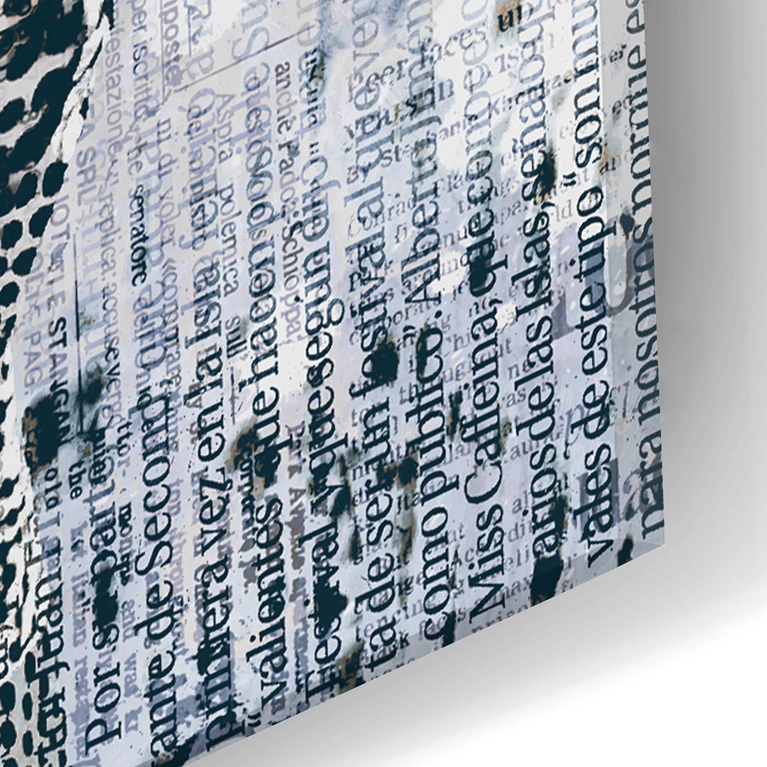 Los Angeles City Girl Blue Grey Acrylic Glass Wall Art by Andrea Haase - 16x24 Inches Modern Home Decor for Living Room, Bedroom & Office