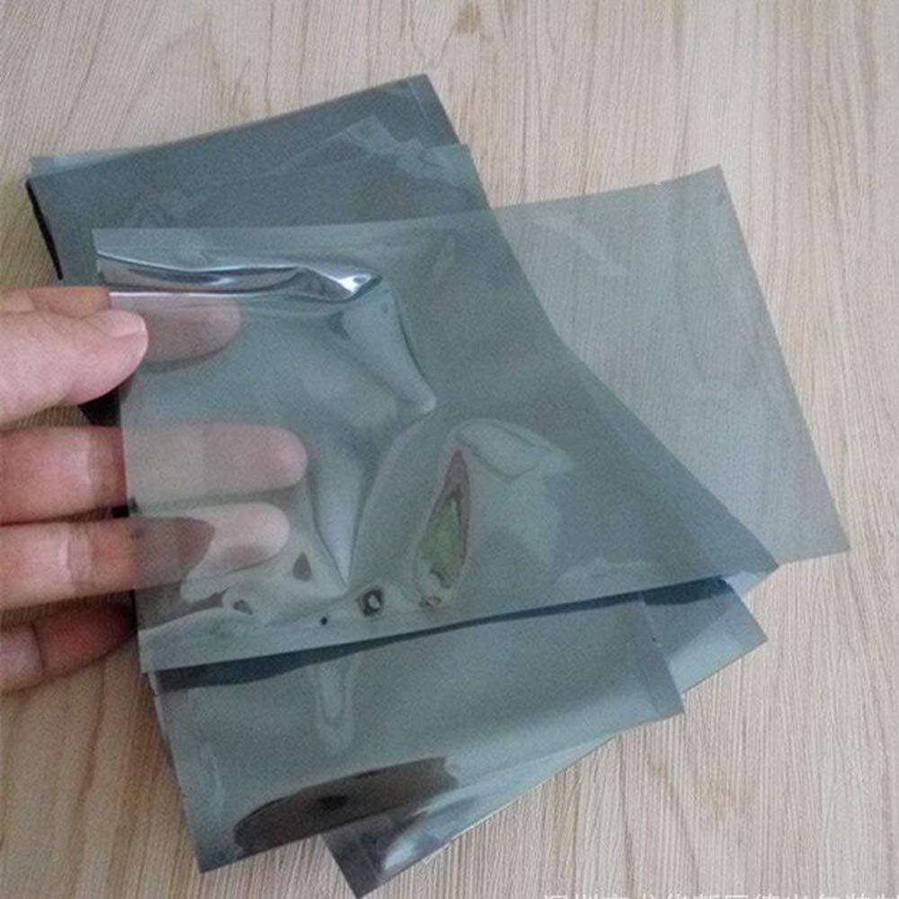 APQ 10x14 Static Shielding Bags - 500 Pack Grey Electrostatic Protection | Heat Sealable Open-End ESD Bags for Sensitive Electronics | Perfect for PCB Storage & Component Shipping