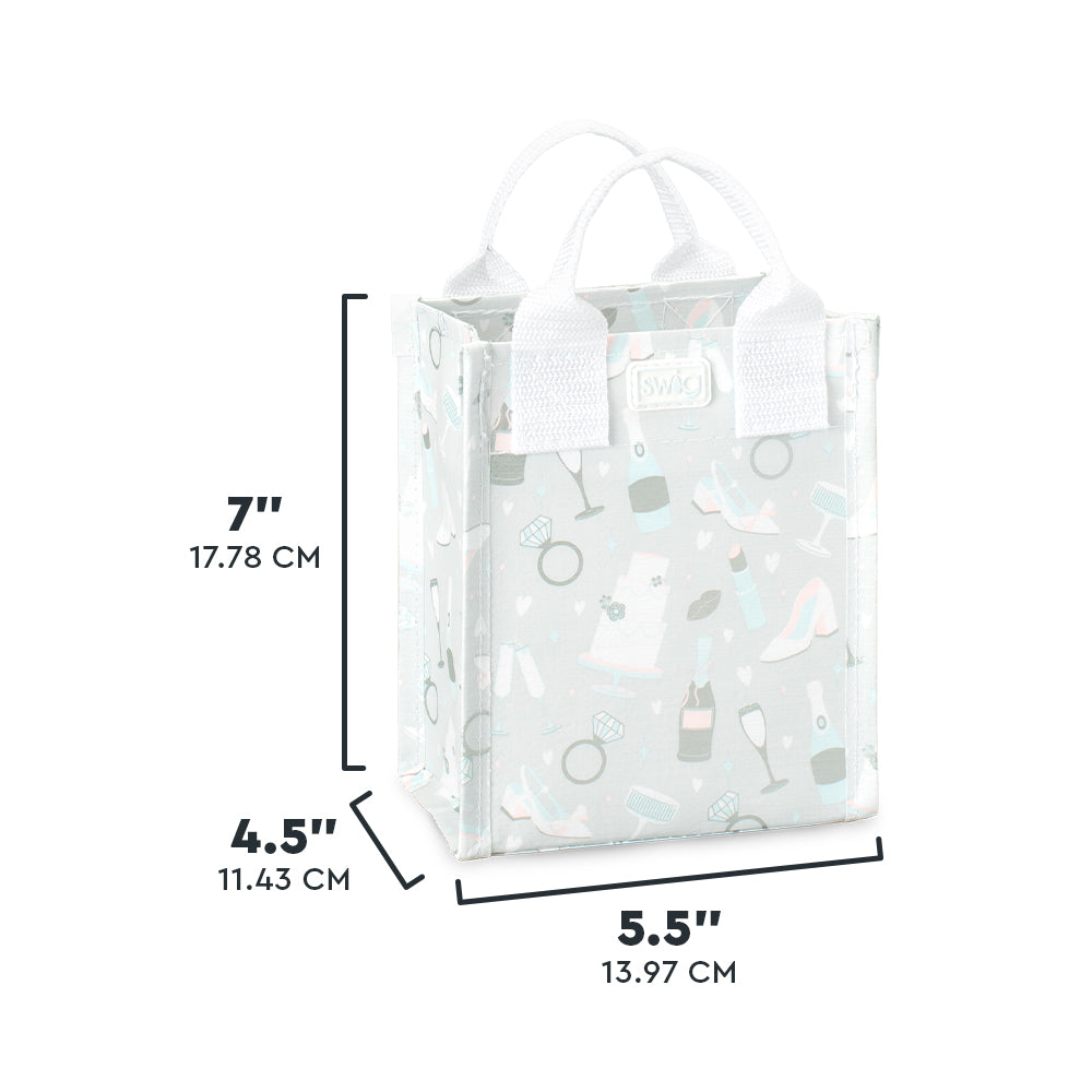 Bride to Be Reusable Tote Bag Mini - Perfect for Bridal Showers, Bachelorette Parties & Wedding Favors