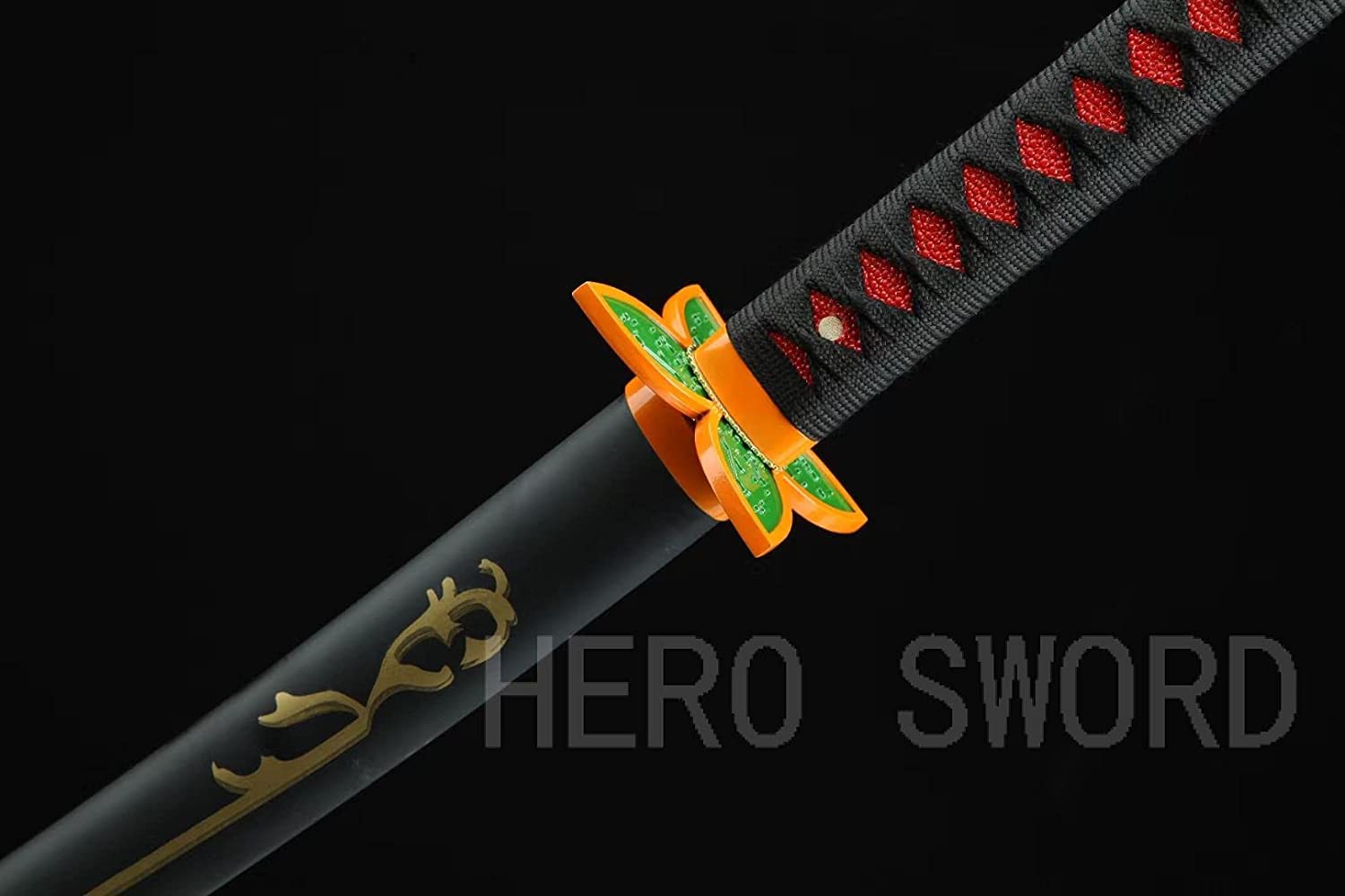 Demon Slayer Sword - Handmade 1060 Carbon Steel Samurai Katana with Full Tang Sharp Blade | Japanese Anime Cosplay Sword | Real Metal Weapon for Collectors, Martial Arts & Anime Enthusiasts | Perfect for Cosplay, Display & Training