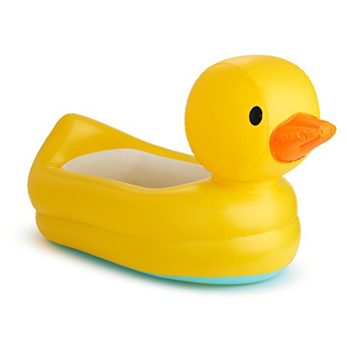 Munchkin® Duck™ Inflatable Baby Bathtub with White Hot® Heat Alert - Safe & Fun Bath Time for Newborns & Toddlers - Perfect for Home, Travel & Outdoor Use