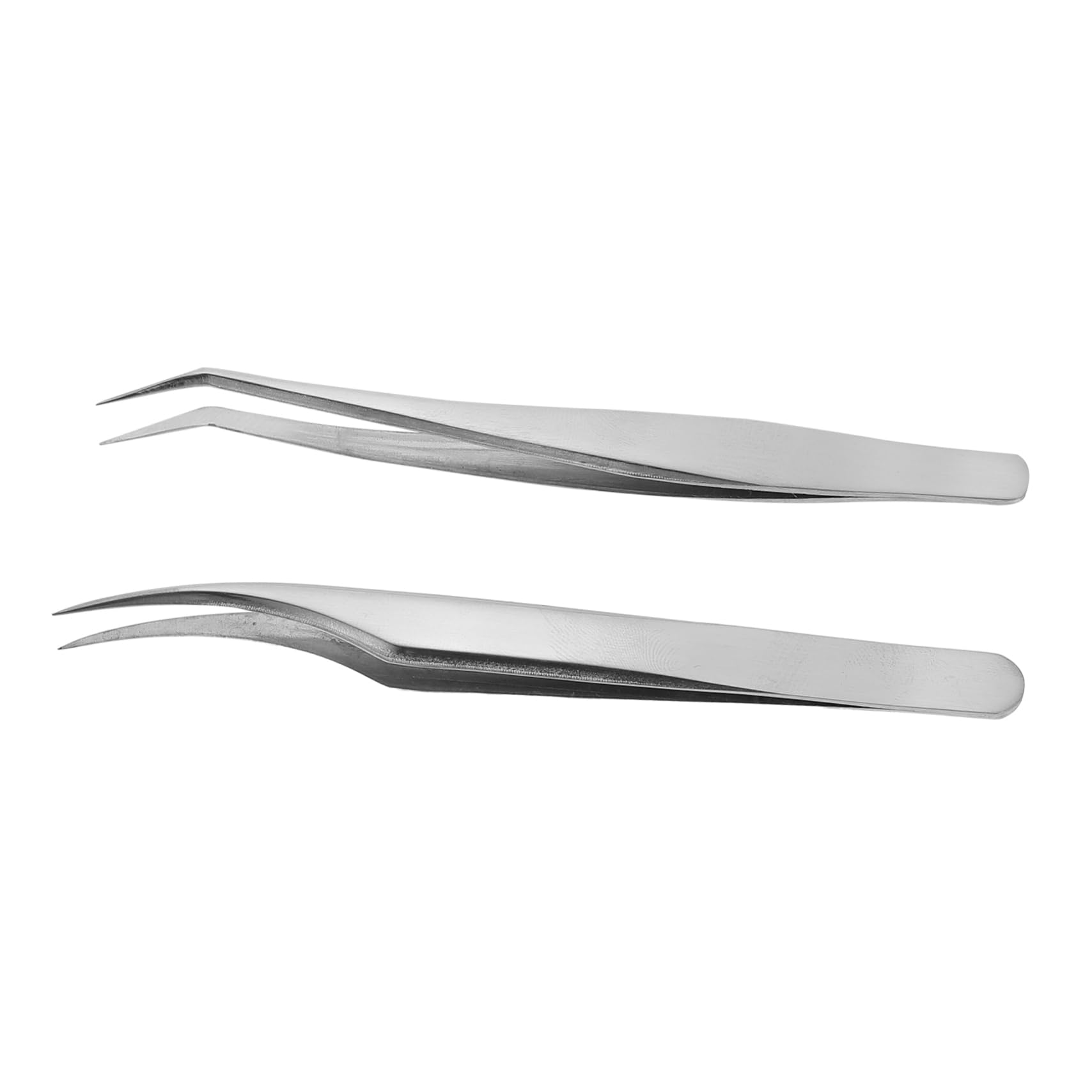 Baluue 2Pcs Professional Eyelash Extension Tweezers - Ultra Fine Precision Lash Grafting Tweezers for Salon & Home Use - Essential Eyelash Beauty Tools Set for Perfect Lash Extensions & Volume Lashes