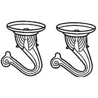 MINTCRAFT GB0423L ProSource Heavy Duty Ceiling Hook - White - Perfect for Hanging Plants, Lights & Decor in Home, Office & Garage