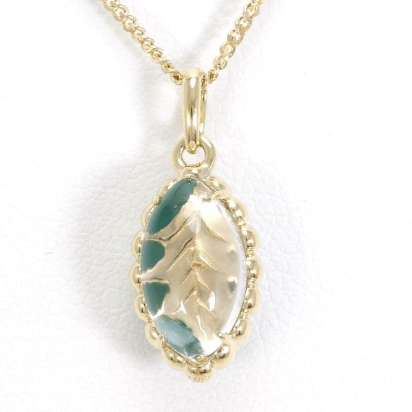 10K Yellow Gold Chalcedony Rock Crystal Pendant Necklace for Women - Elegant Gemstone Jewelry Gift for Birthday, Anniversary & Special Occasions