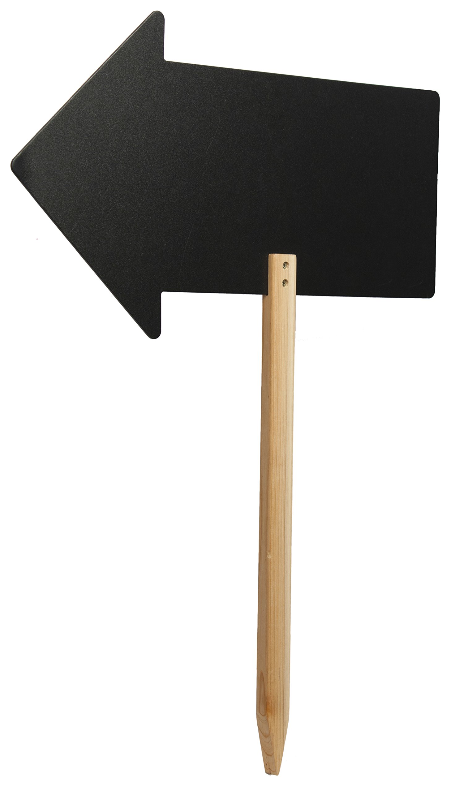 Silhouette Arrow Chalkboard Sign with Chalk Marker & Wooden Stand - FBS-ARROW | Perfect for Weddings, Cafes, and Home Decor
