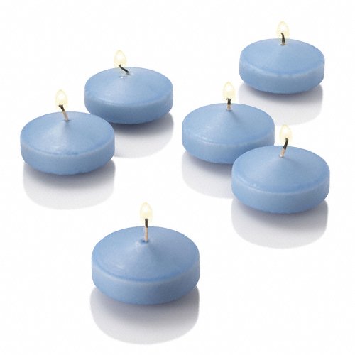Richland Set of 18 Eastland Square Vases and 18 Light Blue Floating Candles 3