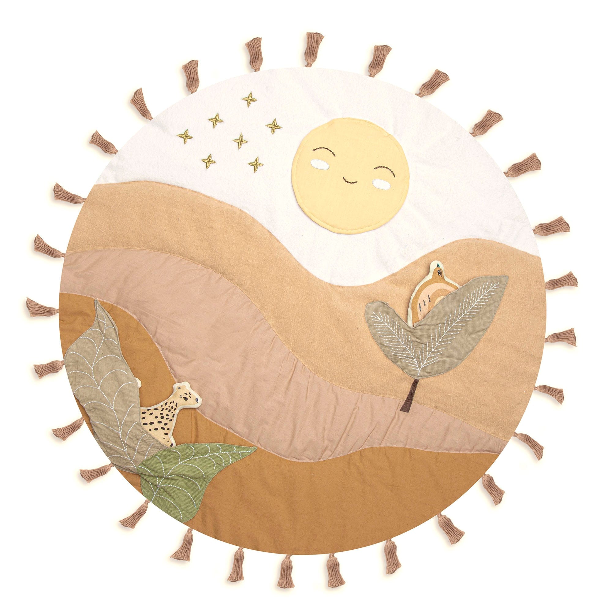 Crane Baby Desert Sunset Activity Mat - Soft Play Mat for Infants & Toddlers - Perfect for Crawling, Tummy Time & Playtime at Home or Daycare