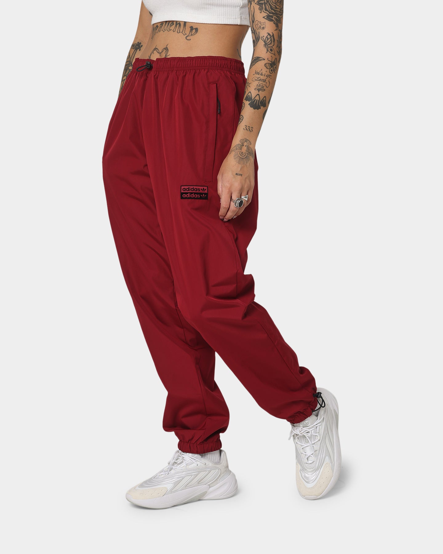 Adidas R.Y.V. Track Pants for Men - Burgundy Athletic Joggers with Comfort Fit, Perfect for Running, Gym Workouts & Casual Wear