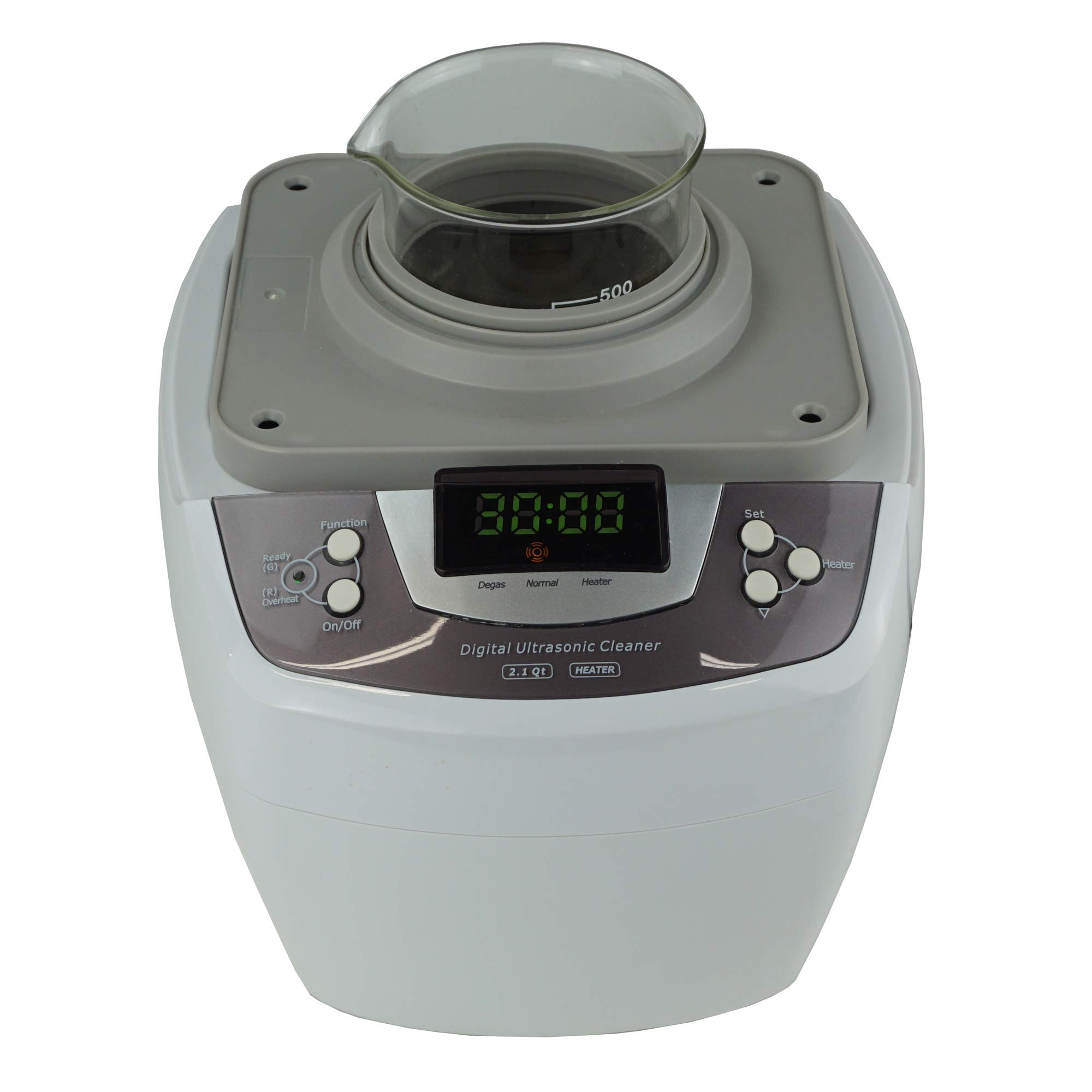 iSonic P4810+BHK01B Commercial Ultrasonic Cleaner with 500ml Beaker Holder Set - Professional Jewelry, Dental Tools & Liposomal Vitamin C DIY Cleaning Solution for Home & Lab Use