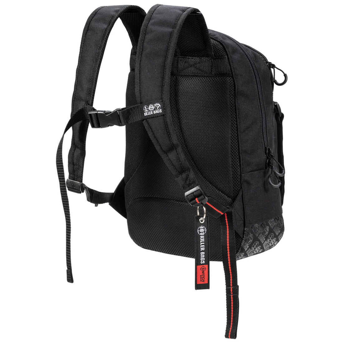 187 Killer Pads Switch Backpack Black - Durable Skateboard Backpack for School, Work & Travel | Water-Resistant Laptop Bag with Padded Straps