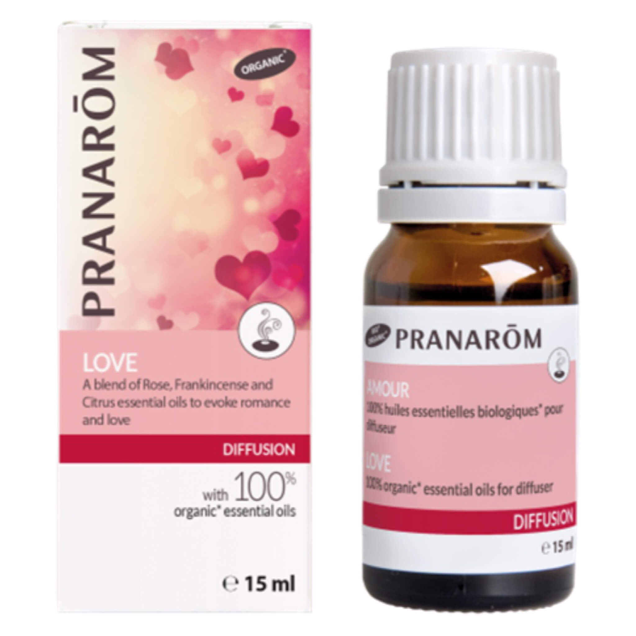 Diffusion Blend Essential Oil - Pure Aromatherapy Oil for Love & Romance - Perfect for Massage, Diffusers & Relaxation