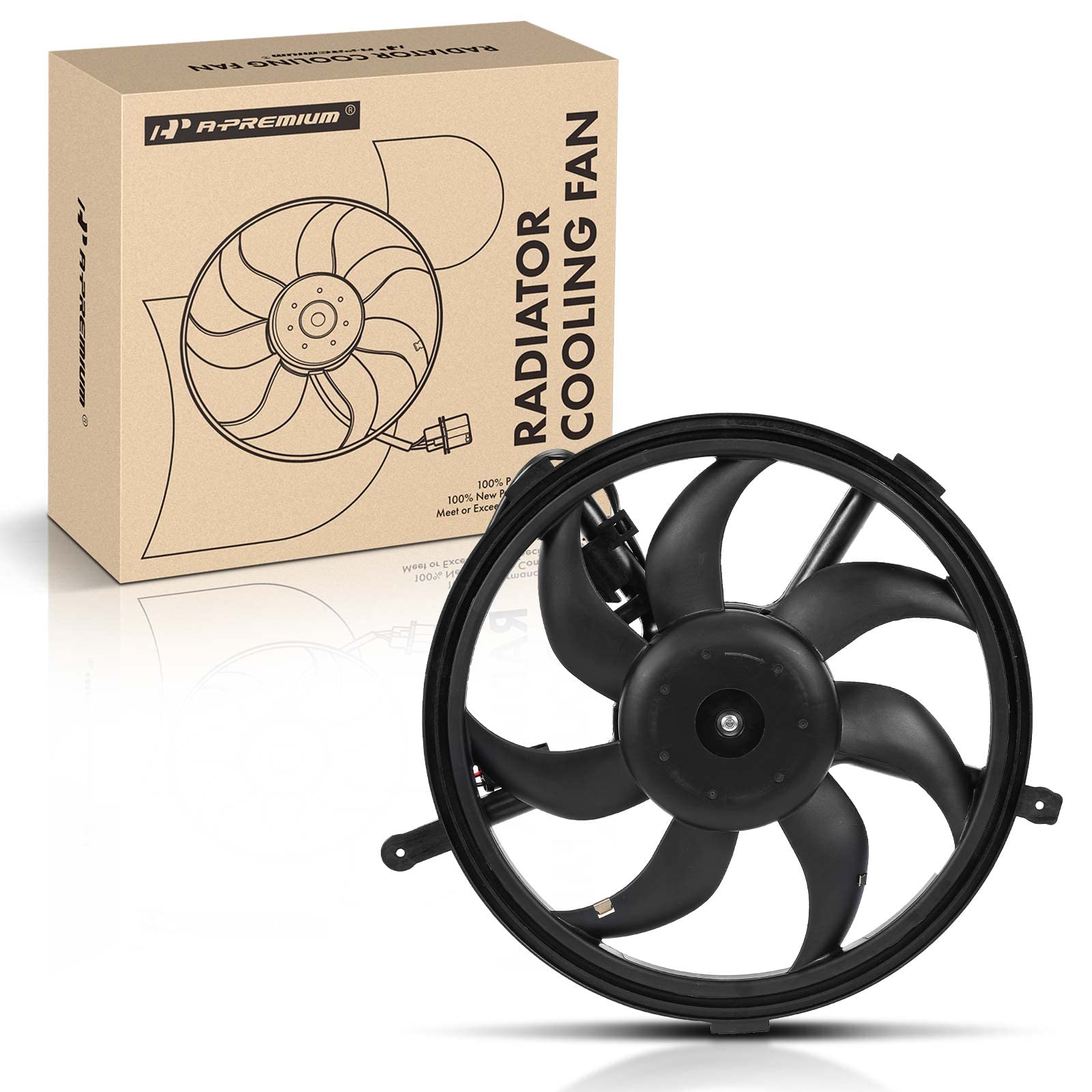 Premium Engine Radiator Cooling Fan Assembly for Mini Cooper 2007-2016, Countryman 2011-2016, Paceman 2013-2016 | High-Performance Cooling Solution for Hot Weather & Heavy Traffic Driving
