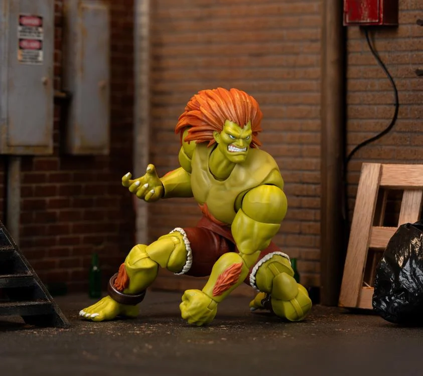 Jada Toys 1/12 Scale 6-Inch Ultra Street Fighter II: The Final Challengers Blanka Action Figure - Collectible Fighting Game Character for Display & Play
