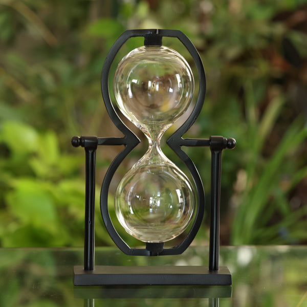 Figure Eight Rotating Hourglass Urn - Elegant Memorial Keepsake for Home, Office & Meditation Spaces