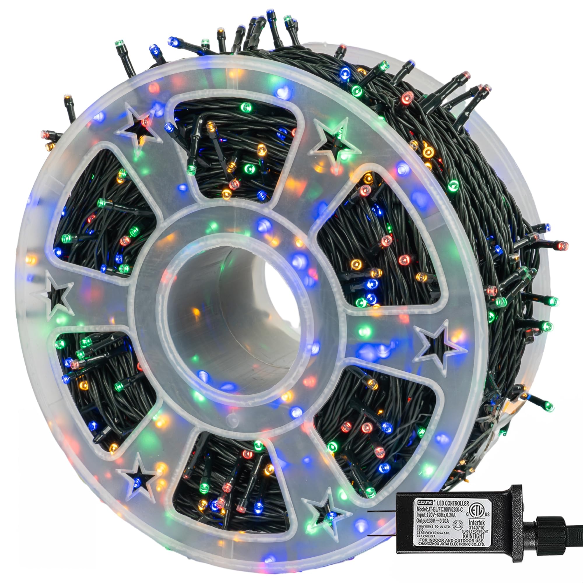 500 LED Christmas String Lights - 164 FT Waterproof Outdoor/Indoor Lights with 8 Lighting Modes | Multi-Colored Holiday Decor for Garden, Party, Yard, Tree & Home Decoration (Green Wire)