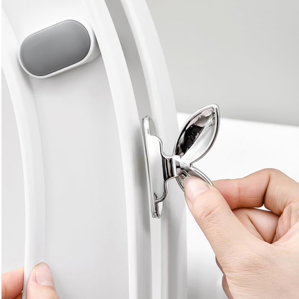 6 Pack Self-Adhesive Toilet Seat Handle Covers - Hygienic Non-Slip Grip, Easy Install Bathroom Safety Lifters for Public Restrooms & Homes - Prevent Germs & Improve Sanitation