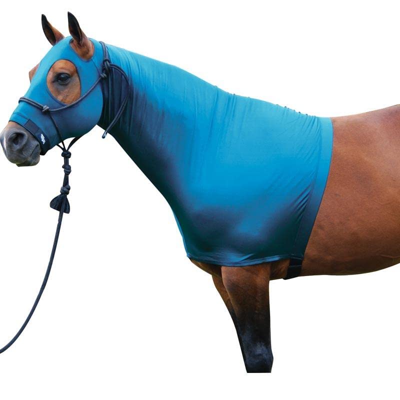 Red XL Sleazy Hood for Horses – Breathable & Comfortable Fly Protection for Riding, Training & Show Events