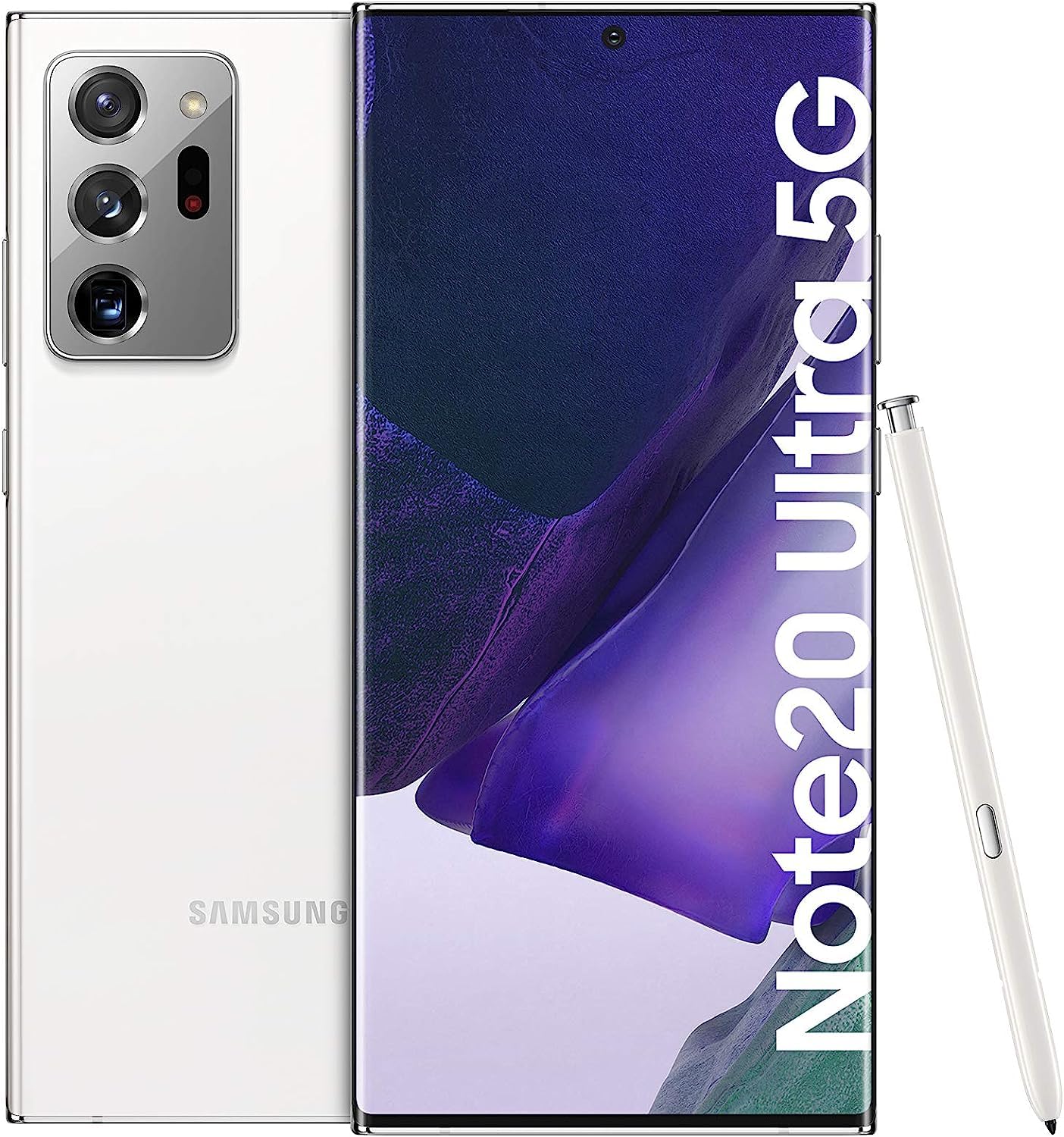 Samsung Galaxy Note 20 Ultra 5G Smartphone - 256GB Storage, White | Fast 5G Connectivity, S Pen Included | Perfect for Business Professionals & Creative Work