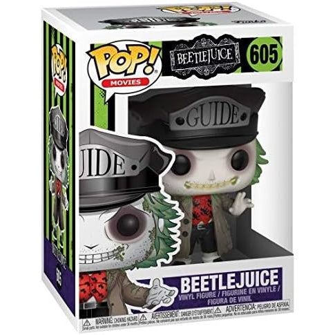 Beetlejuice Costume with Guide Hat - Official Movie Replica for Halloween & Cosplay - Perfect for Costume Parties, Comic Con, and Themed Events