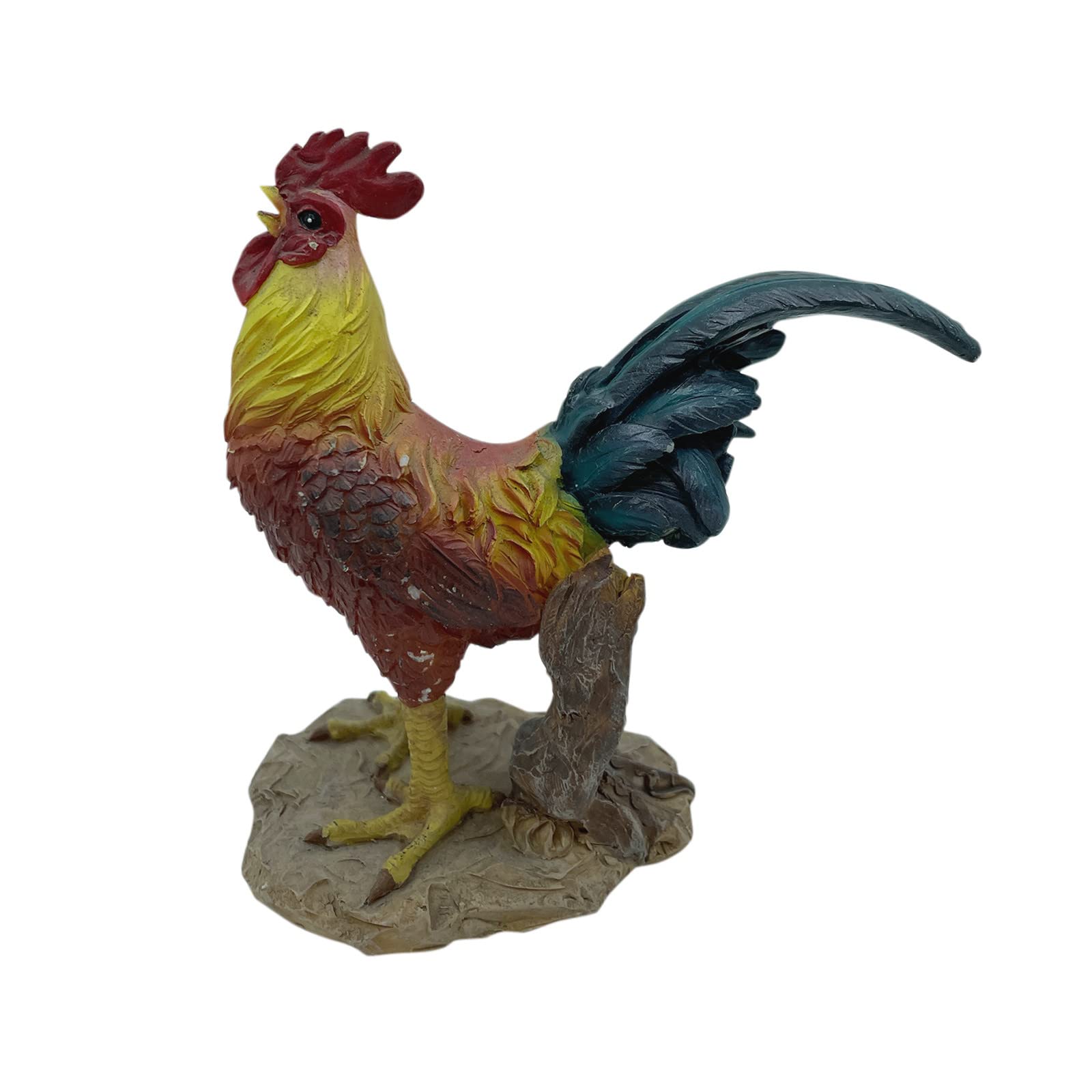 Creative Simulation Rooster Ornaments - Multi-Pose Garden & Courtyard Decor for Home Interior | Perfect for Farmhouse, Rustic, and Country Style Decorations