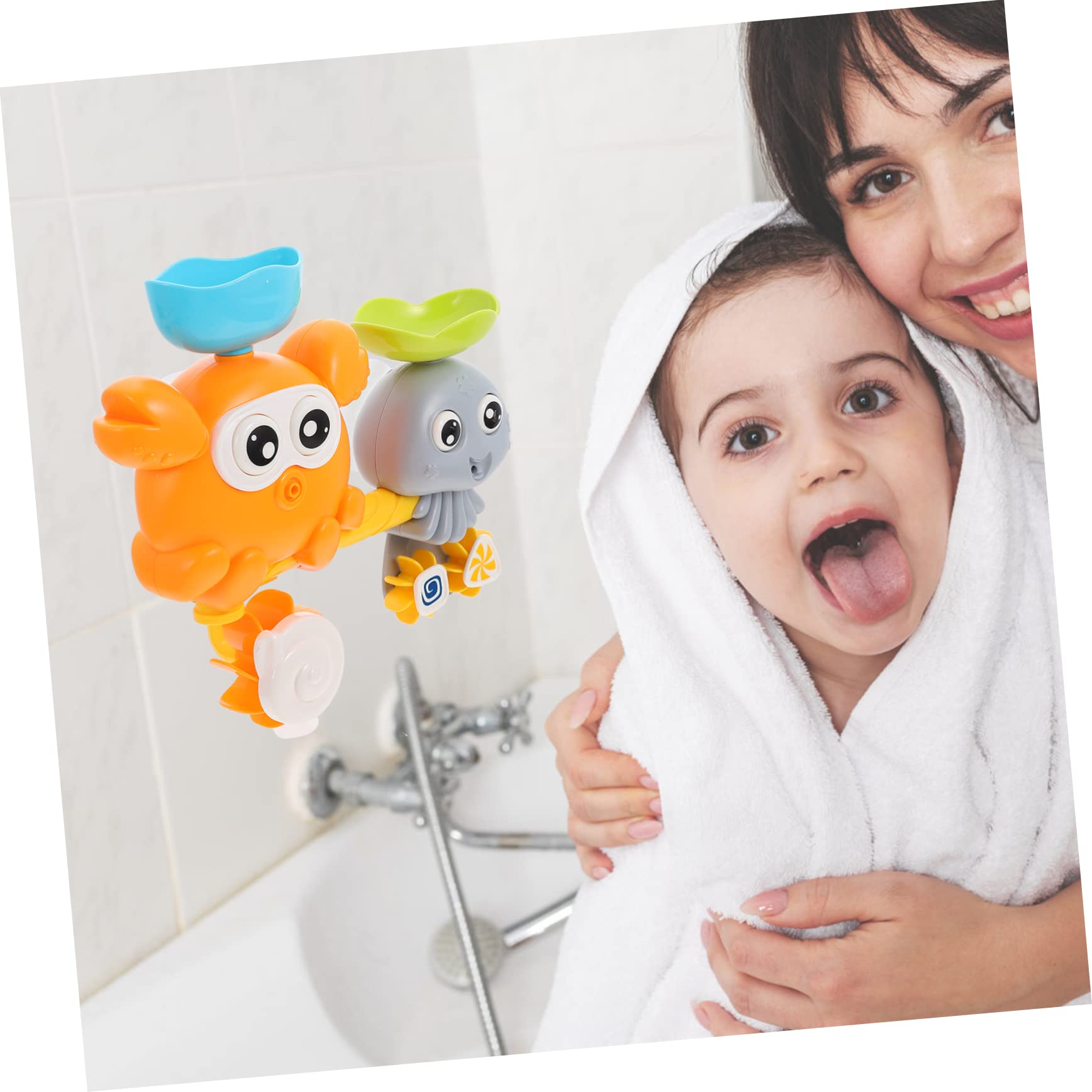 HEMOTON 3-Piece Water Play Bath Toys Set for Kids - Fun Bathtub Floating Toys for Toddlers & Children (BPA-Free ABS Plastic) - Perfect for Bath Time, Pool Parties & Sensory Play