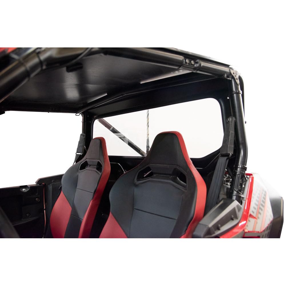 Tusk UTV Rear Glass Window Replacement for Honda Talon 1000R Fox Live Valve (2021-2024 Models) - Durable Rear Windshield for Off-Road Adventures & Trail Riding