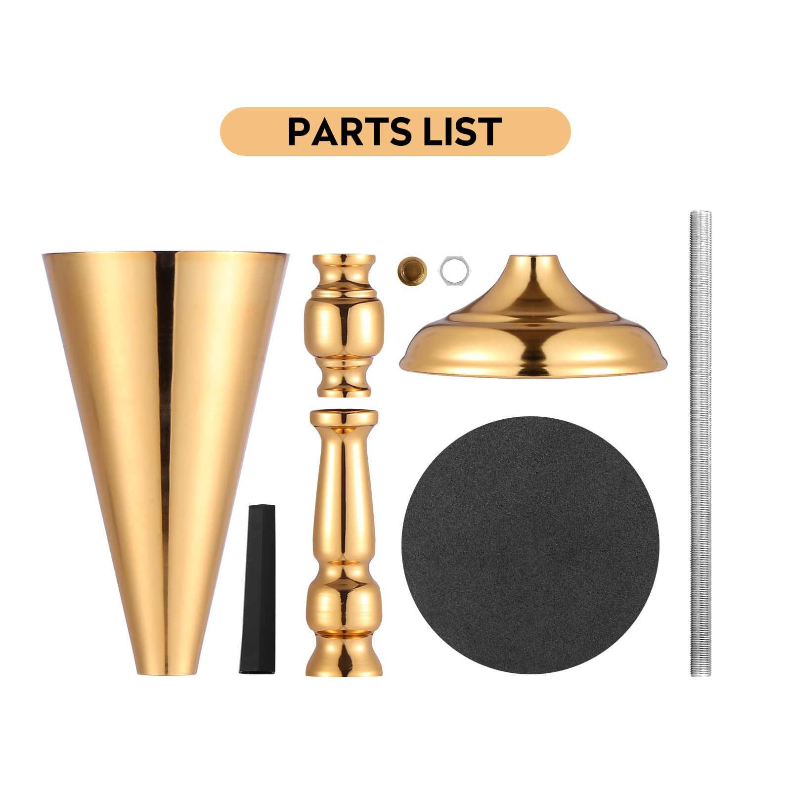 10 Pcs Gold Metal Tall Vases - Wedding Centerpieces, Table Decorations for Reception, Party, Birthday Events - Artificial Flower Vases for Home Decor (Perfect for Weddings, Banquets & Home Styling)