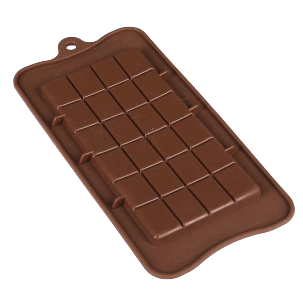Xsmart 24 Cavity Silicone Chocolate Mold - Premium Baking Tool for Cake, Candy, Sugar & Ice - Perfect for Home Baking, Party Treats & DIY Desserts
