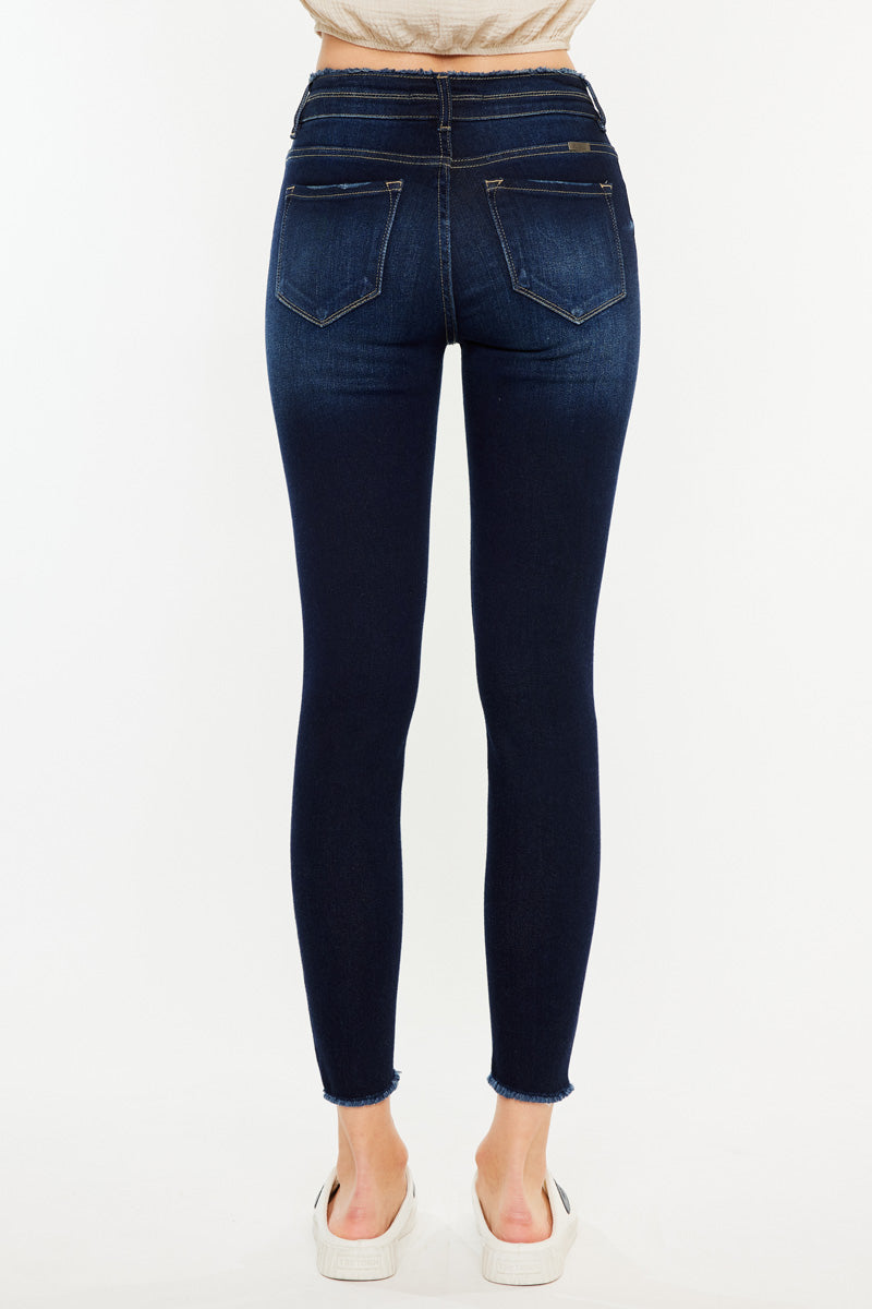 Danica High Rise Ankle Skinny Jeans for Women - Stretch Denim Pants, Slim Fit, Comfortable & Trendy - Perfect for Casual Outfits, Workwear & Night Out