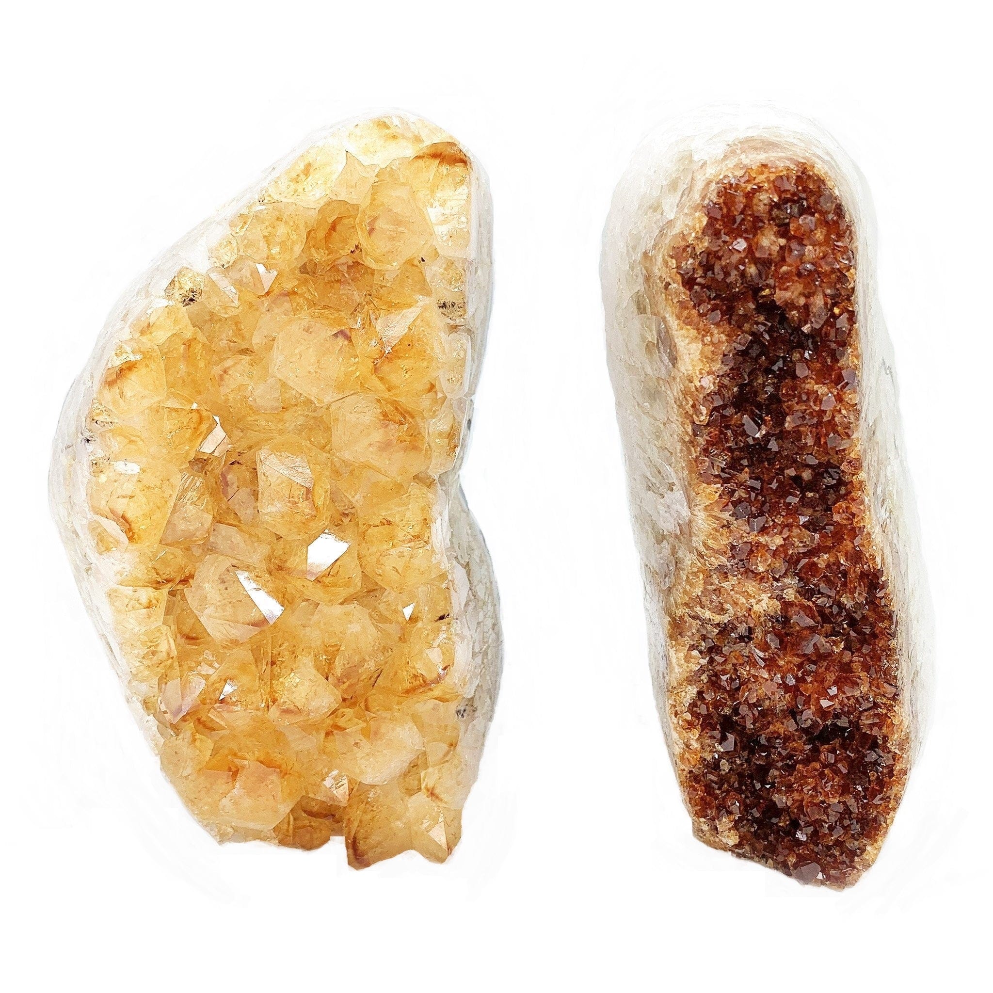 Natural Citrine Standing Cluster with Cut Base - Healing Crystal for Home Decor, Meditation & Energy Balancing | Perfect for Office Desk, Living Room & Spiritual Gifts