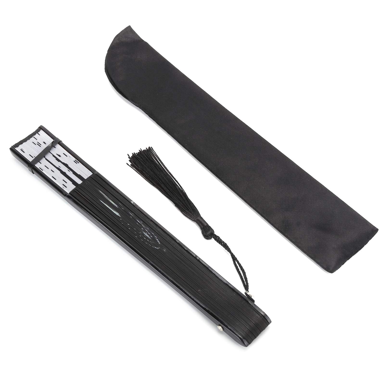 YUUGAA Folding Fan - Cartoon Cat Kung Fu Design Inkjet Bamboo Hand Fan | Portable Cooling Fan for Summer, Kung Fu Practice, Festival Decoration & Unique Gift Idea