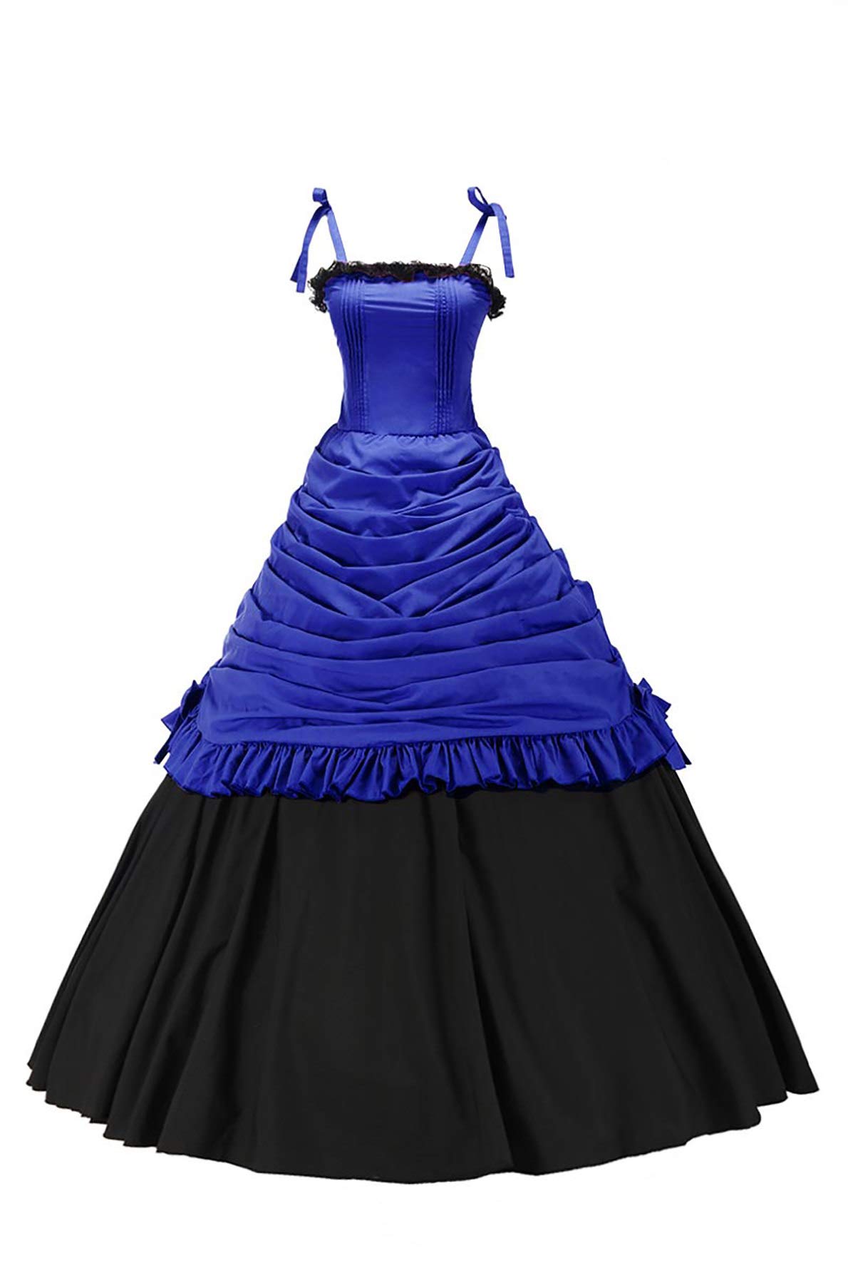 Elegant Sweet Southern Belle Civil War Lace Ball Gown - Vintage Prom Jumper Skirt Dress for Historical Reenactments, Costume Parties & Formal Events