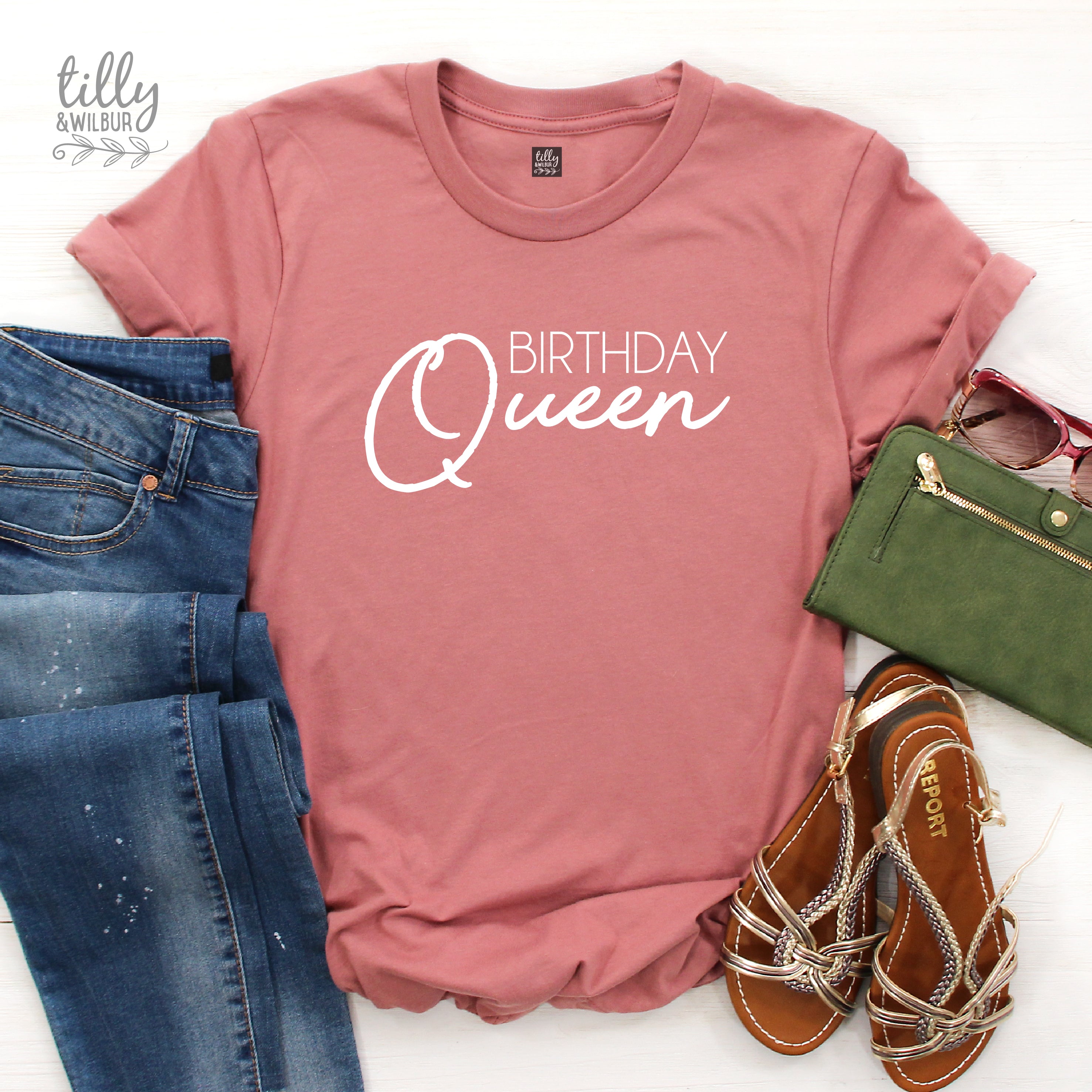 Birthday Queen Sash - Elegant Rhinestone Crown & Tiara for Women & Girls - Perfect for Birthday Parties, Bachelorette, Pageants & Special Events