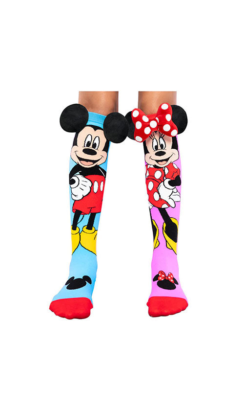 Madmia Mickey and Minnie Mouse Socks - Cute Disney Character Crew Socks for Women & Men - Perfect Gift for Disney Fans, Cosplay, and Everyday Wear