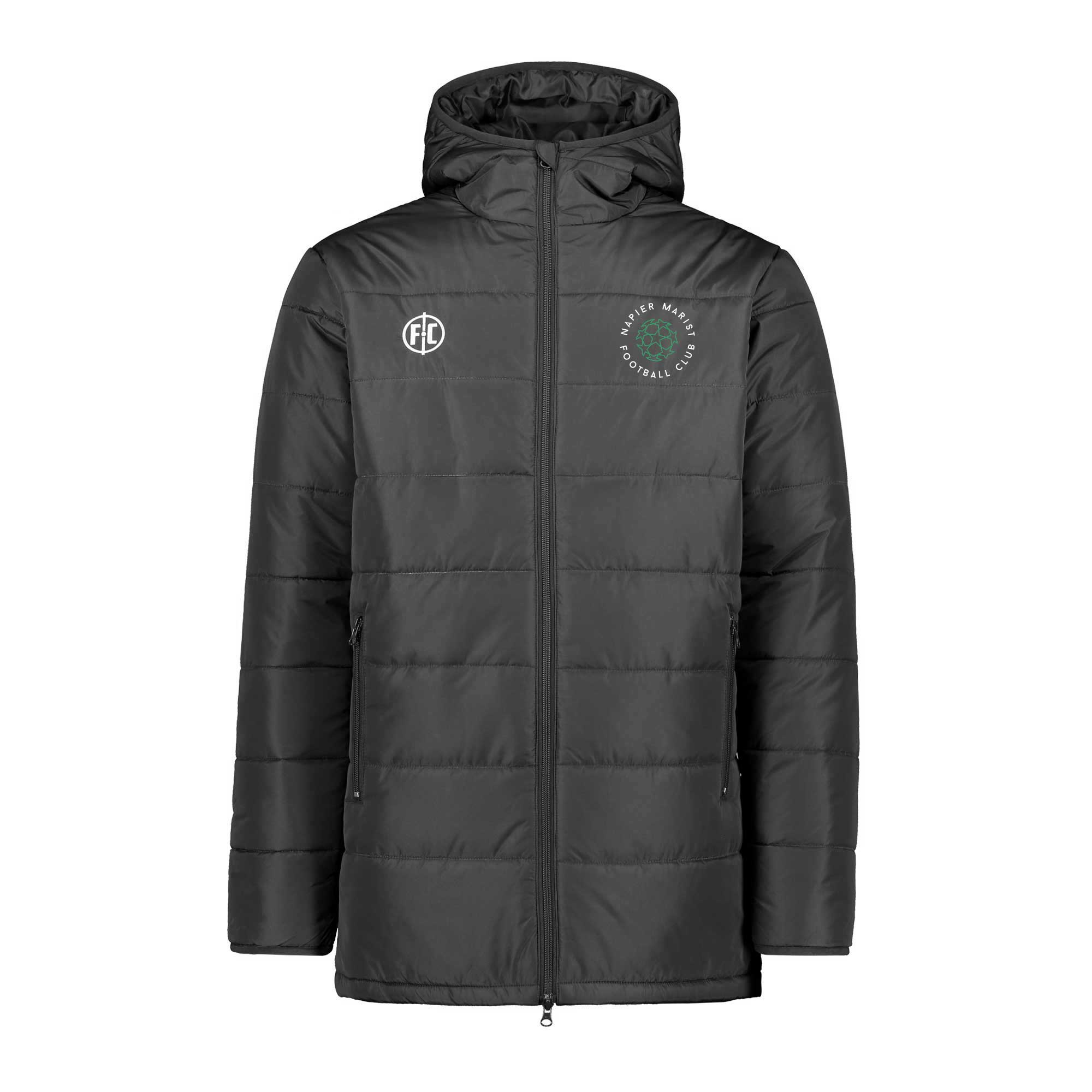 Napier Marist FC Padded Jacket - Lightweight Insulated Football Training Coat for Men | Perfect for Soccer Practice, Cold Weather & Outdoor Sports